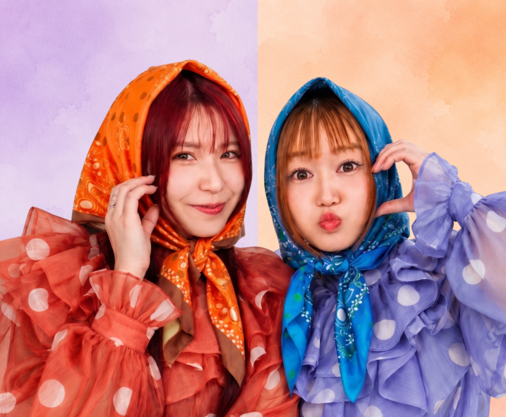丸顔姉妹